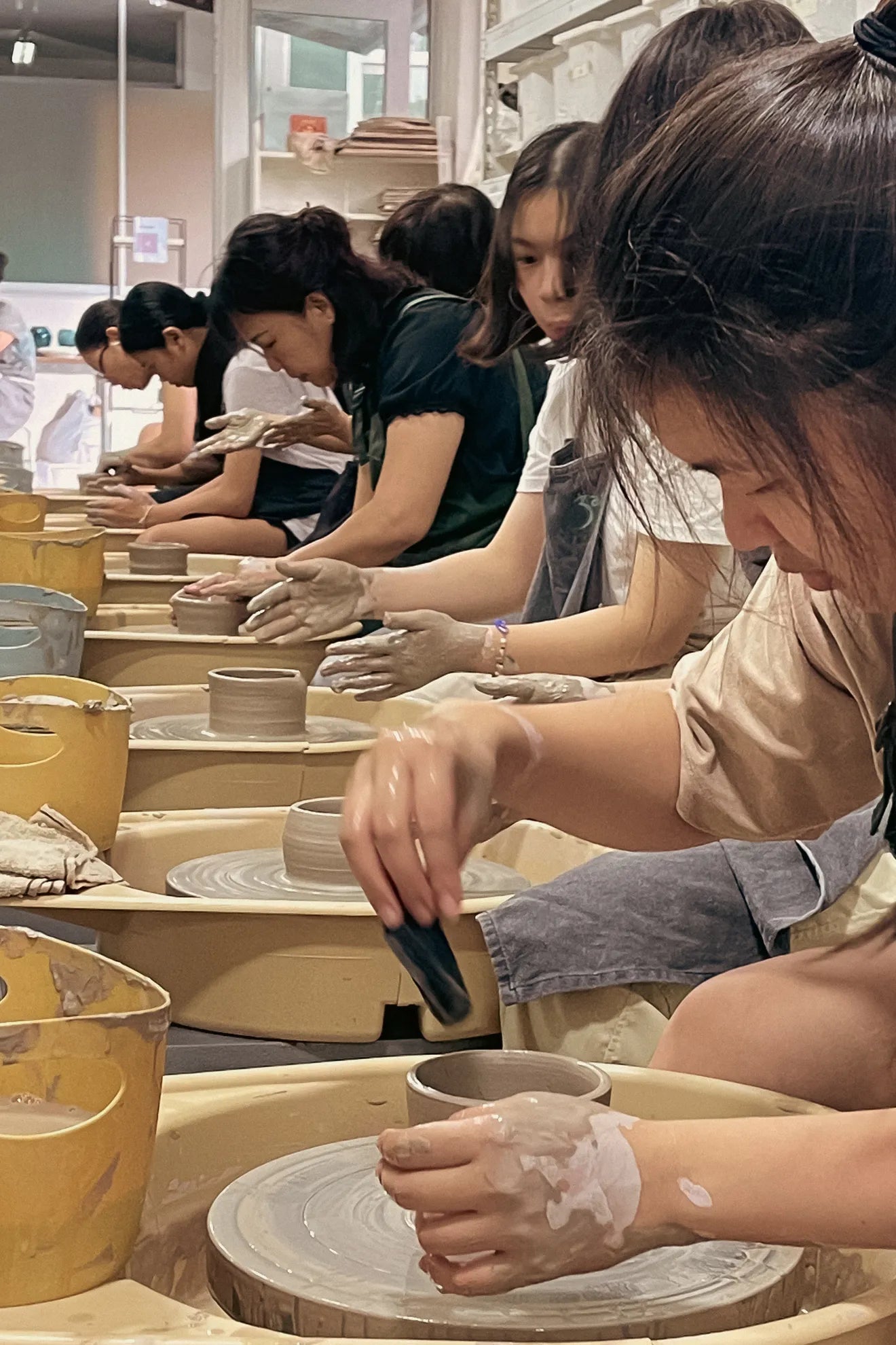 Co-Creation Pottery : Wheel-Throwing – 3arts Pottery Singapore